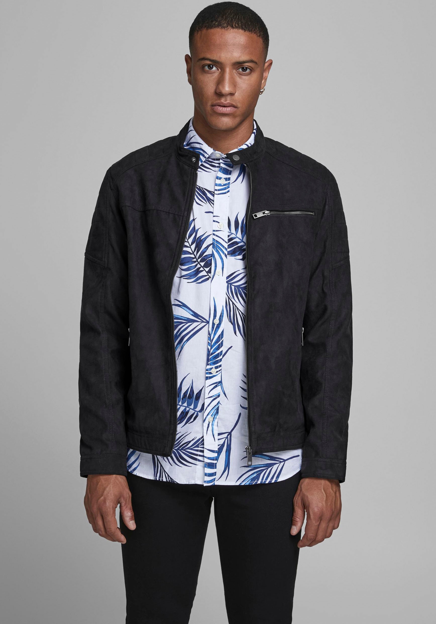 Jack & Jones Bikerjacke »ROCKY JACKET«, ohne Kapuze von Jack & Jones