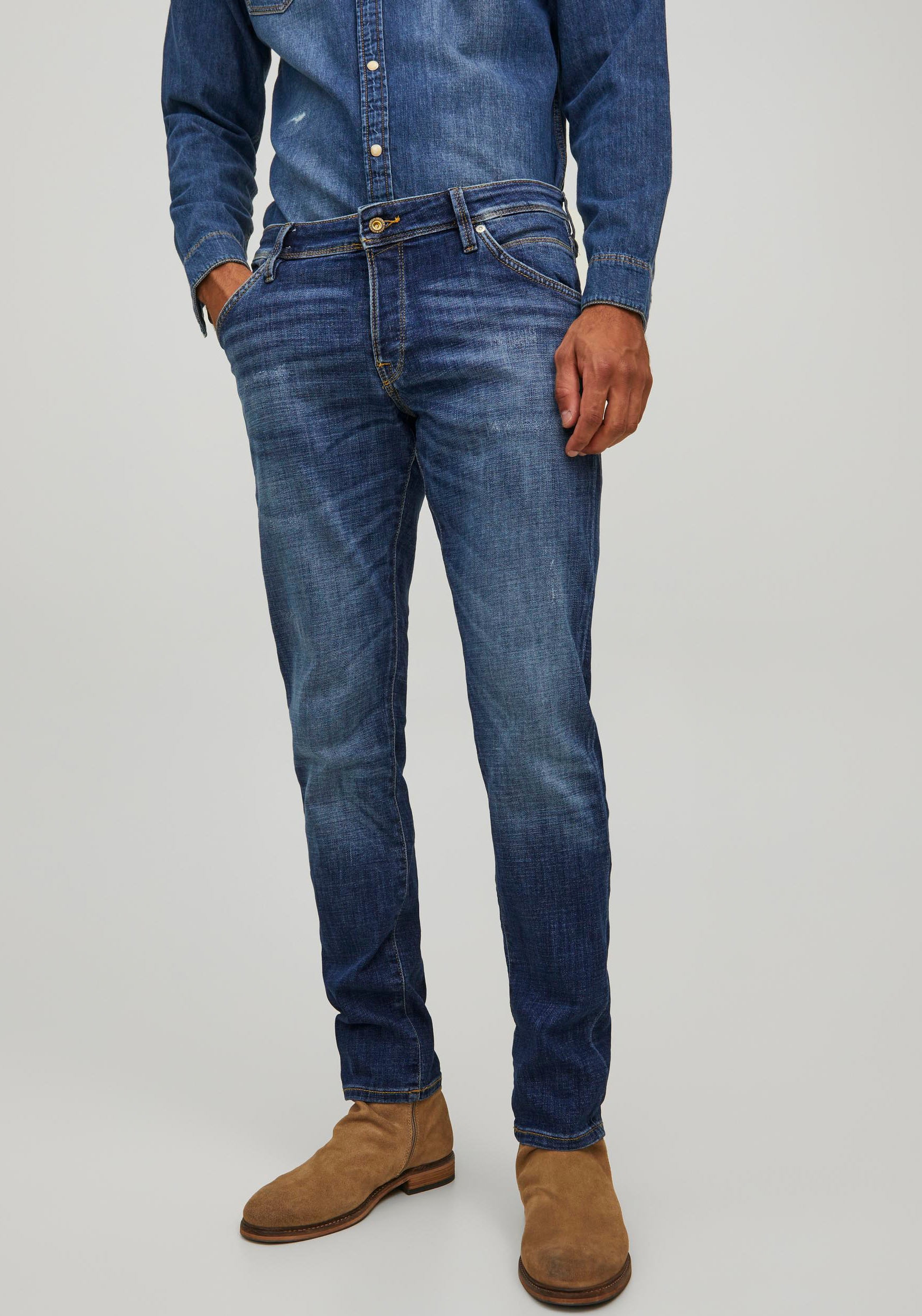 Jack & Jones Slim-fit-Jeans »JJIGLENN JJFOX JOS 047 50SPS« von Jack & Jones