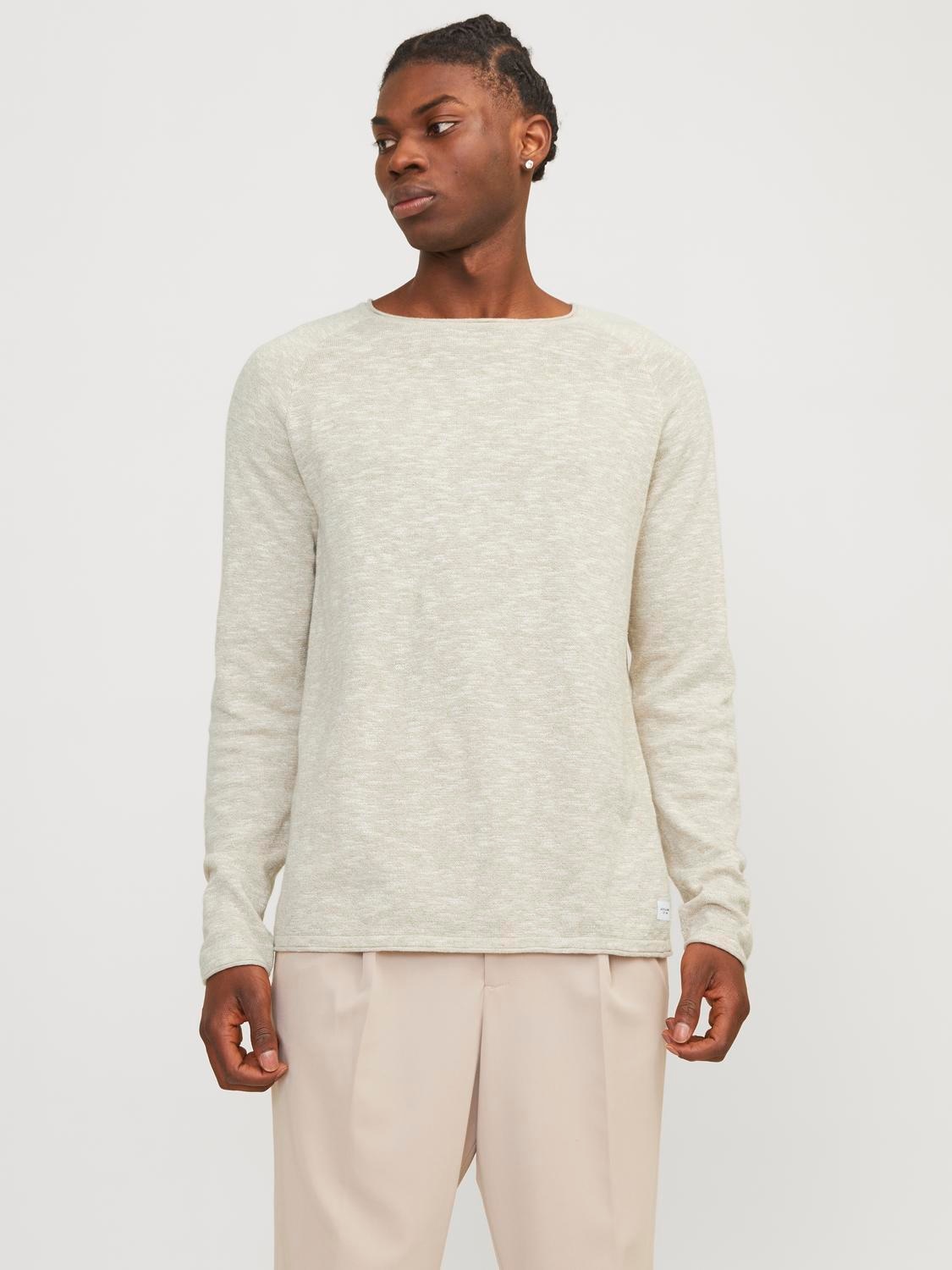 Jack & Jones Strickpullover »JJELINEN KNIT CREW NECK SN« von Jack & Jones