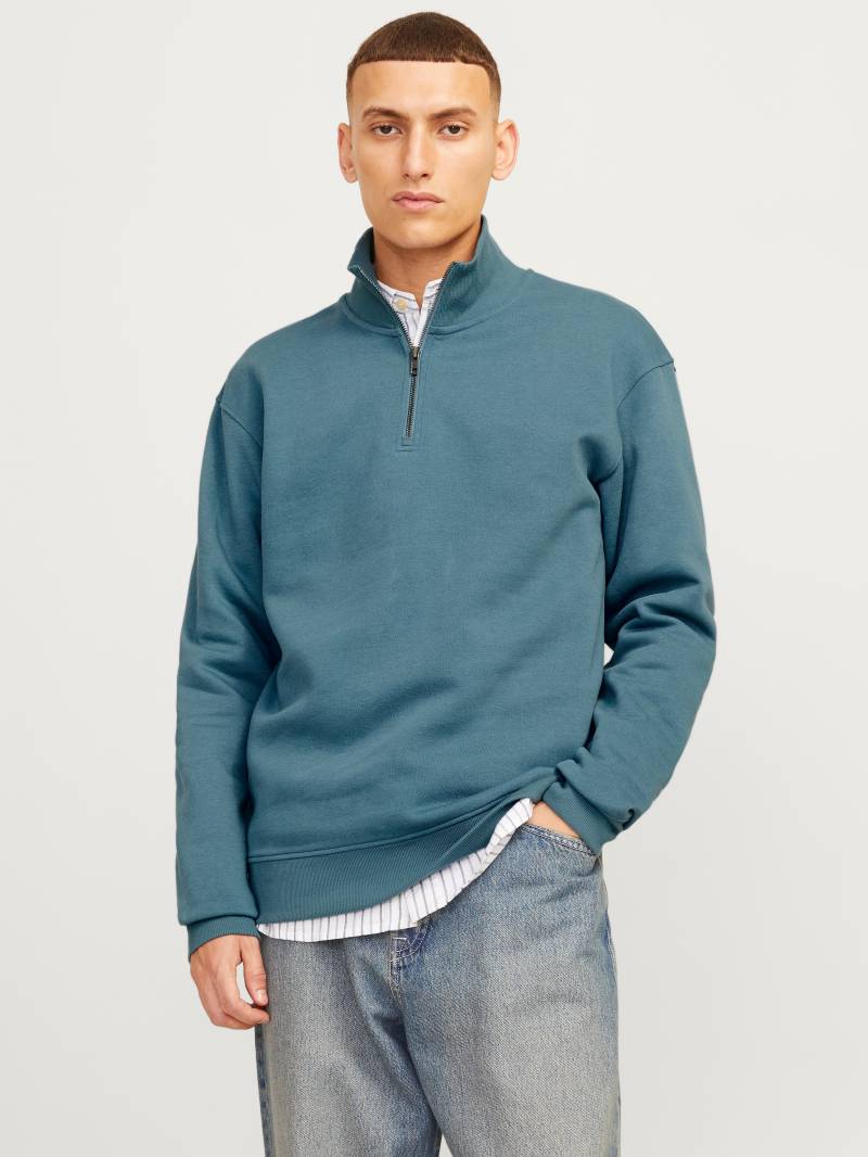 Jack & Jones Sweatshirt »JJEBRADLEY SWEAT HALF ZIP NOOS«, mit Troyer Kragen von Jack & Jones