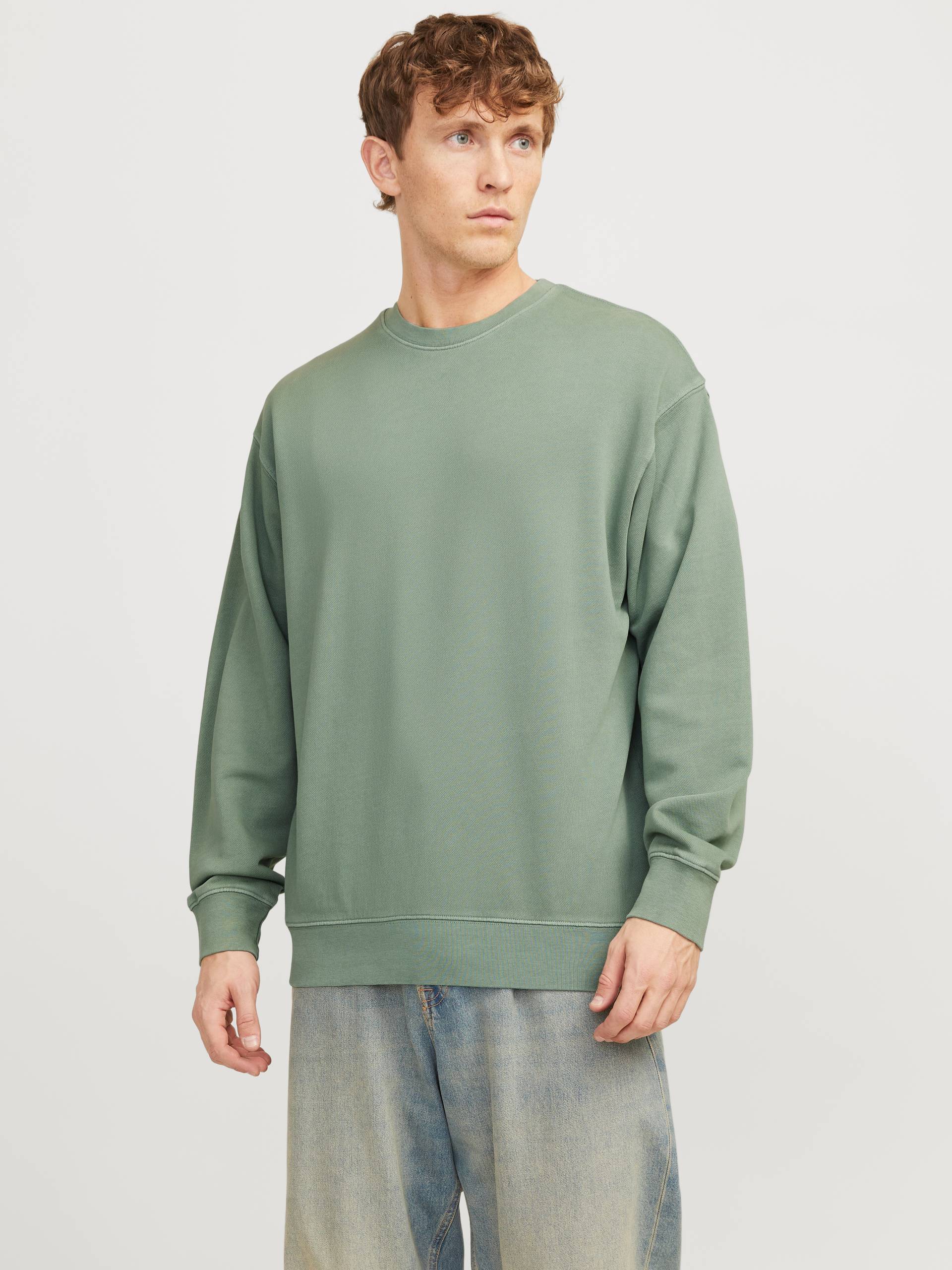 Jack & Jones Sweatshirt »JJECHARGE FADED SWEAT CREW NECK NOOS«, mit Rippbündchen von Jack & Jones