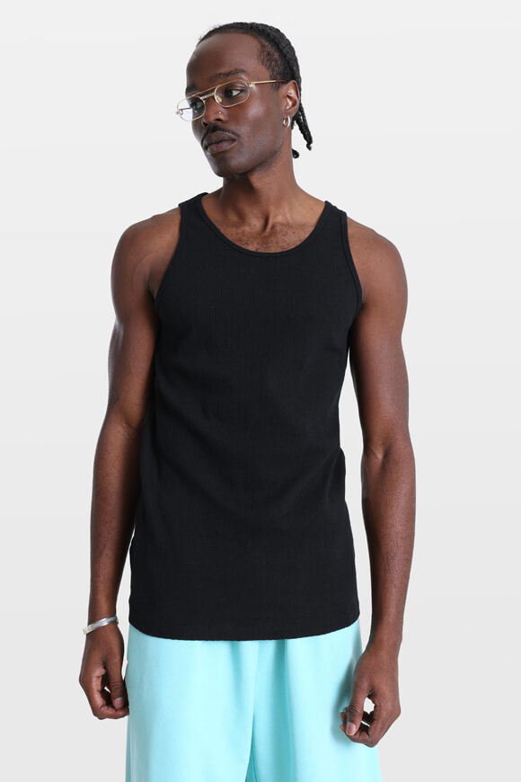 Jack & Jones Tanktop aus Strukturstoff | Black | Herren  | L von Jack & Jones