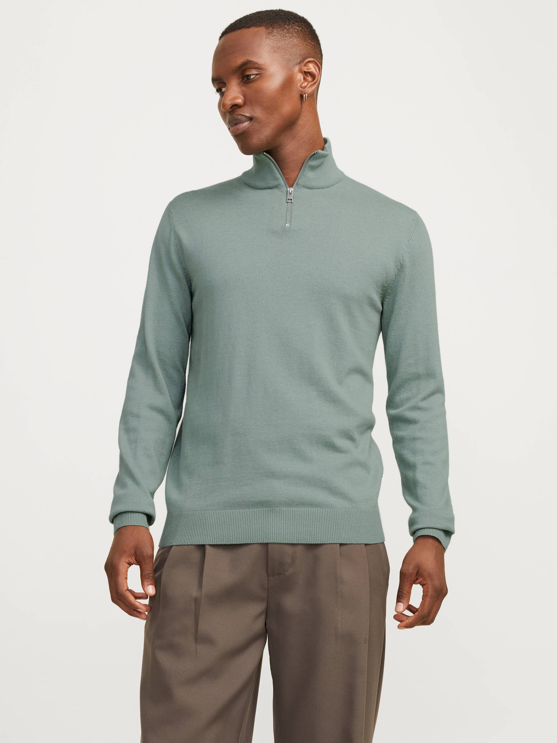 Jack & Jones Troyer »JJEEMIL KNIT HALF ZIP NOOS«, mit Rippbündchen von Jack & Jones