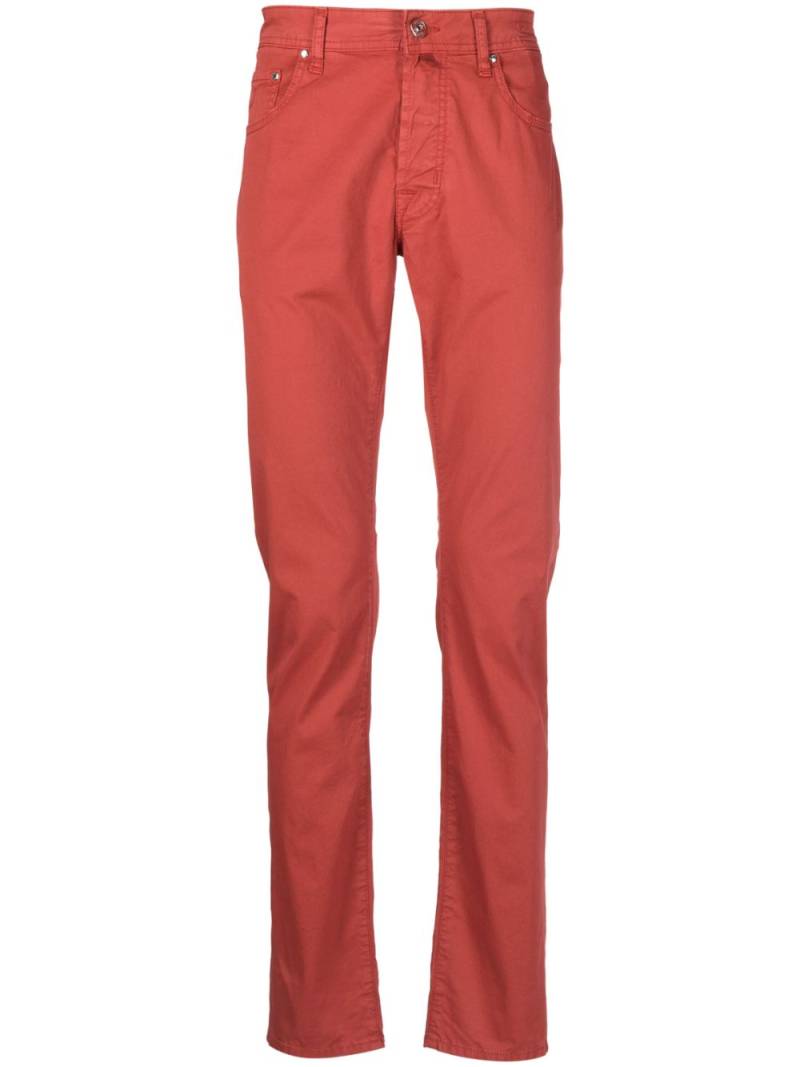 Jacob Cohën Bard cotton gabardine trousers - Red von Jacob Cohën