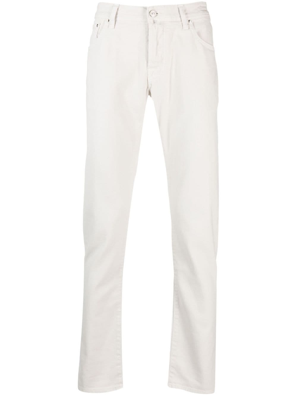 Jacob Cohën Bard slim-fit straight leg trousers - White von Jacob Cohën