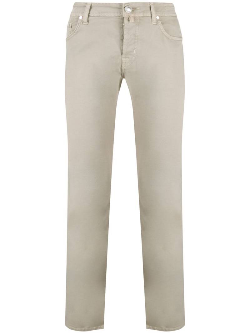 Jacob Cohën basic slim-fit trousers - Neutrals von Jacob Cohën