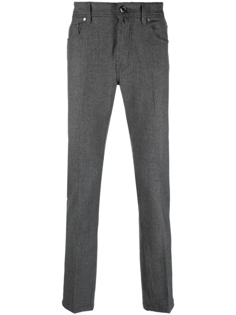 Jacob Cohën check-print skinny-leg trousers - Grey von Jacob Cohën