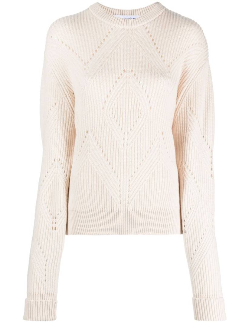 Jacob Cohën chunky-knit virgin wool blend jumper - Neutrals von Jacob Cohën