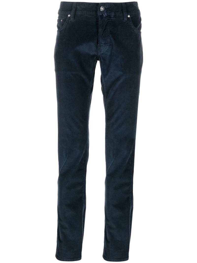 Jacob Cohën corduroy straight-leg trousers - Blue von Jacob Cohën