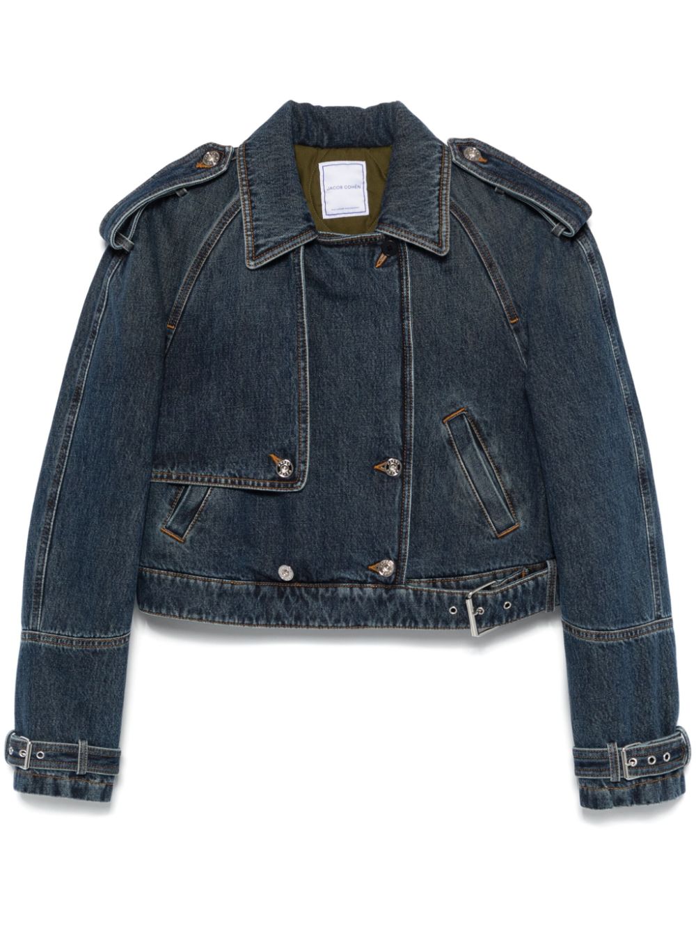 Jacob Cohën denim biker jacket - Blue von Jacob Cohën