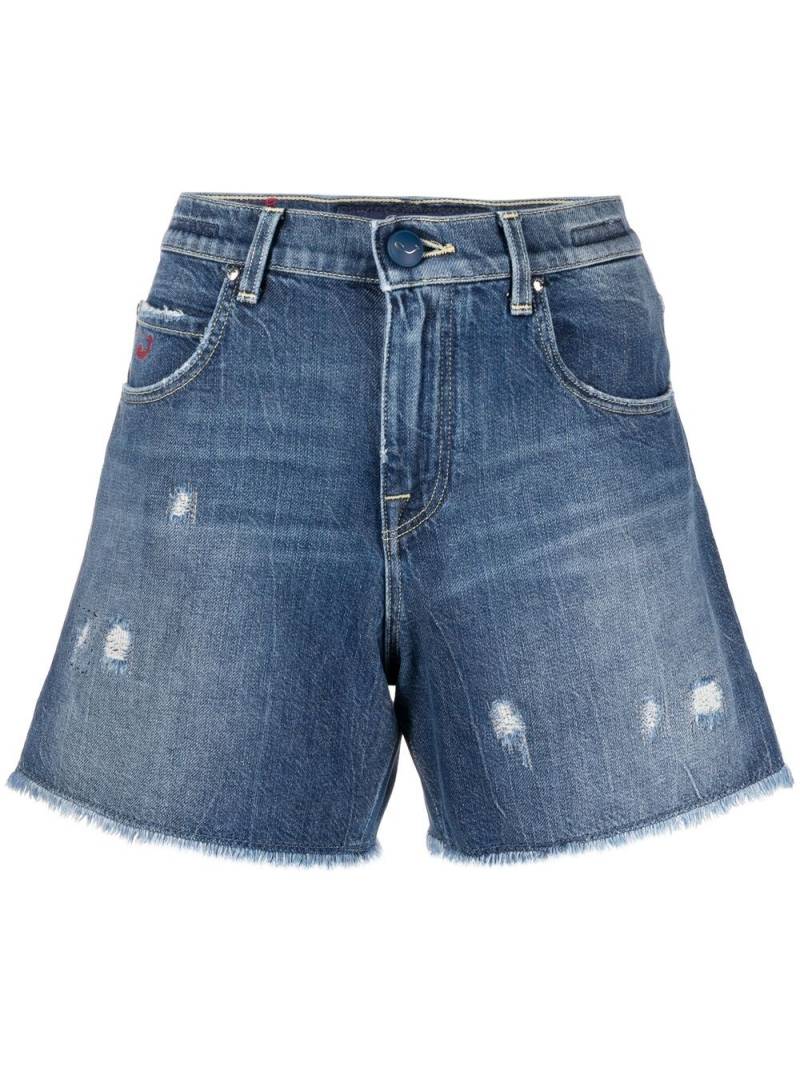 Jacob Cohën distressed denim shorts - Blue von Jacob Cohën