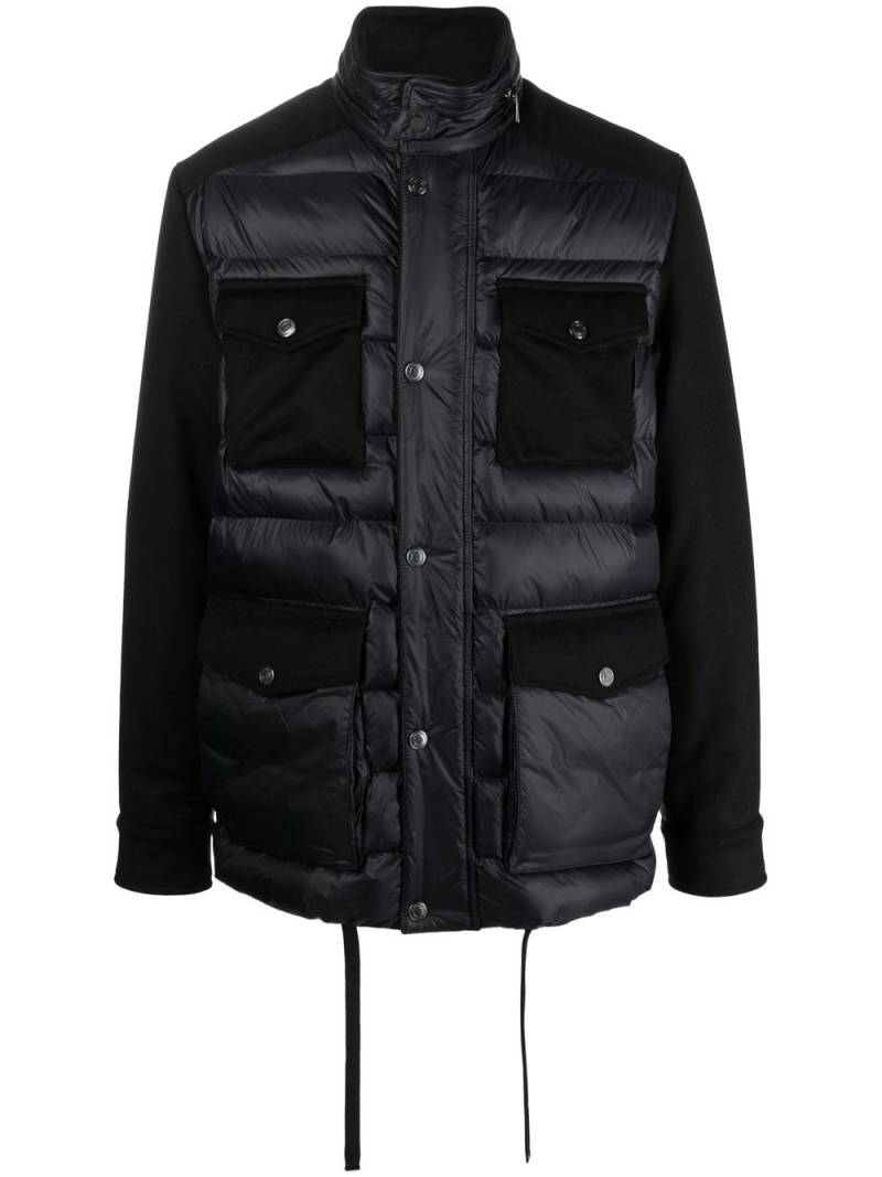 Jacob Cohën drawstring-hem padded coat - Black von Jacob Cohën