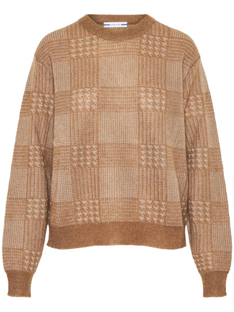 Jacob Cohën houndstooth jumper - Neutrals von Jacob Cohën