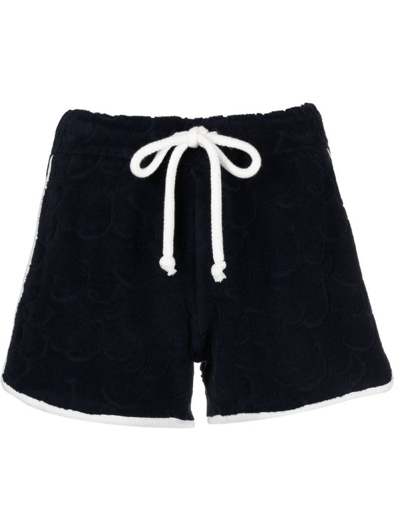 Jacob Cohën logo-embossed cotton shorts - Blue von Jacob Cohën