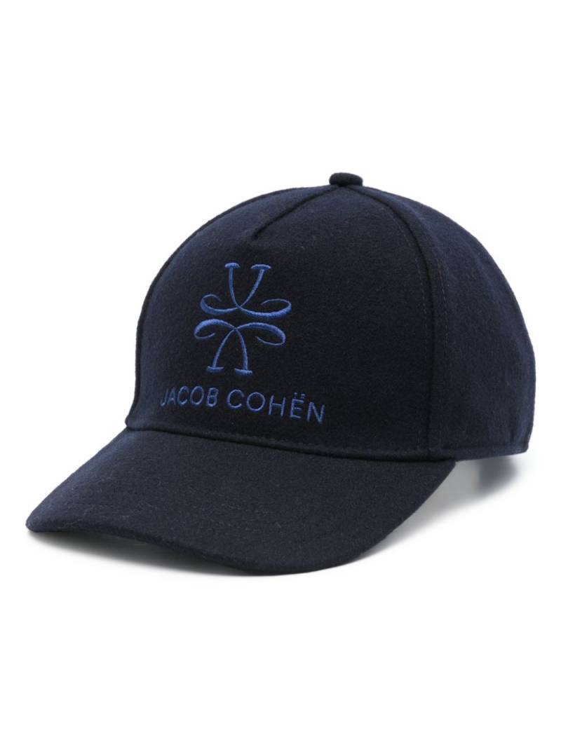 Jacob Cohën logo-embroidered cap - Black von Jacob Cohën