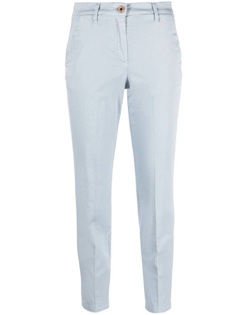 Jacob Cohën logo-embroidered cropped trousers - Blue von Jacob Cohën