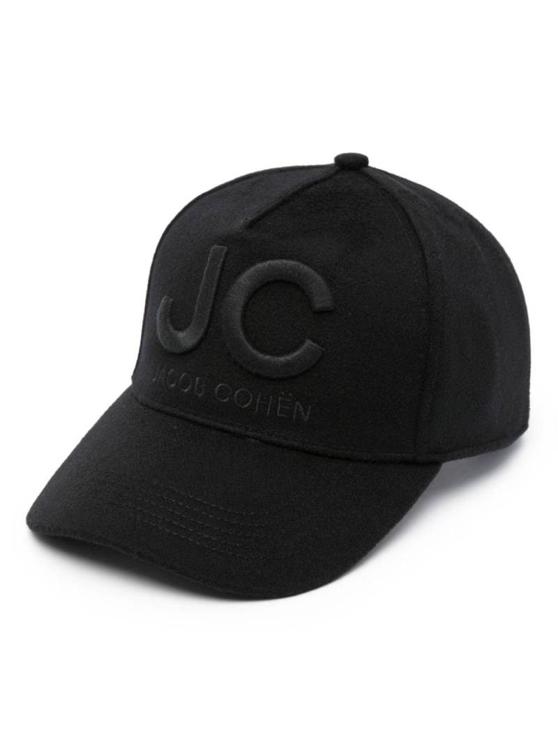 Jacob Cohën logo-embroidered knitted baseball cap - Blue von Jacob Cohën