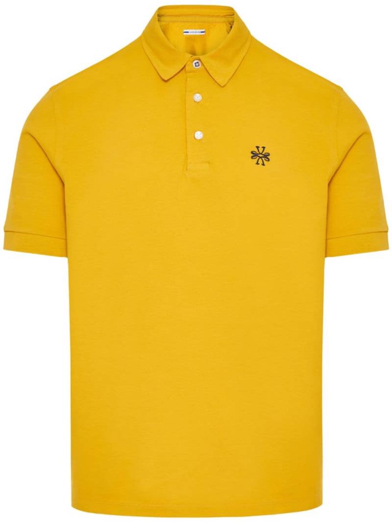 Jacob Cohën logo-embroidered piqué polo shirt - Yellow von Jacob Cohën