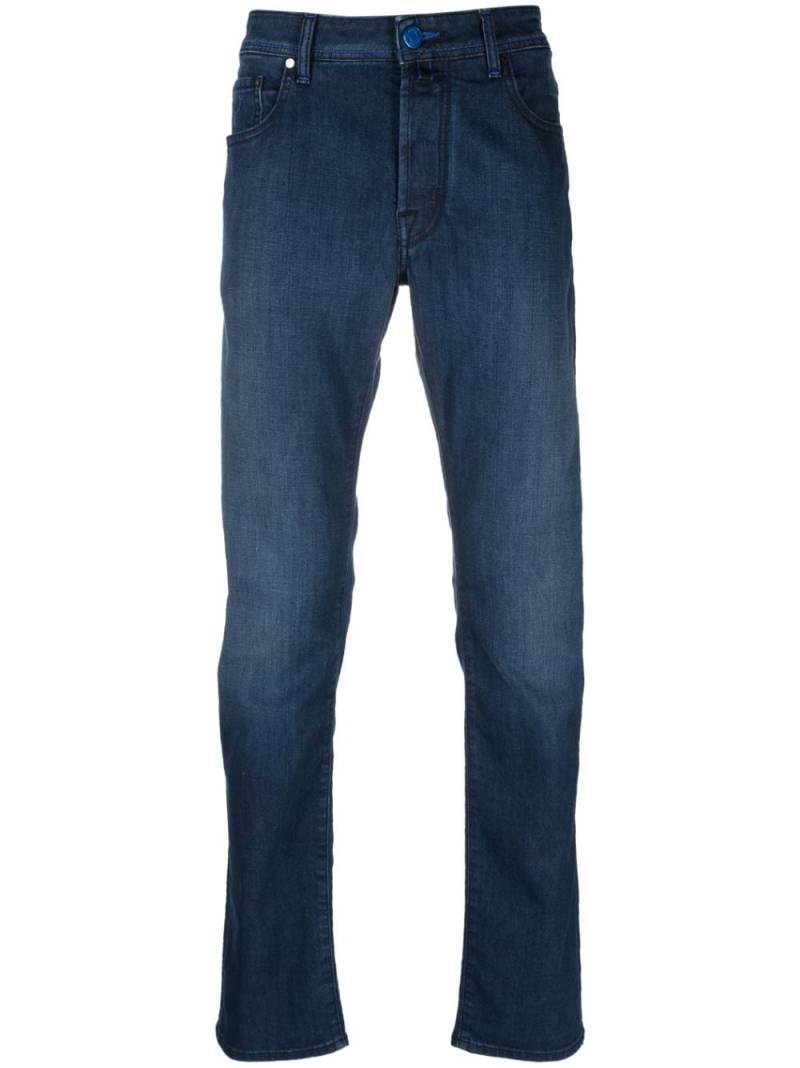 Jacob Cohën logo-embroidered straight-leg jeans - Blue von Jacob Cohën