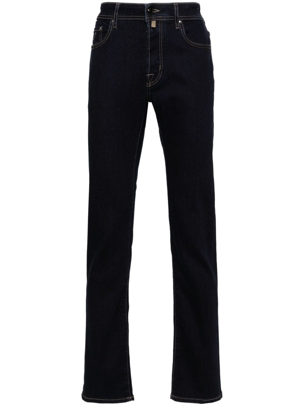 Jacob Cohën logo-patch jeans - Blue von Jacob Cohën