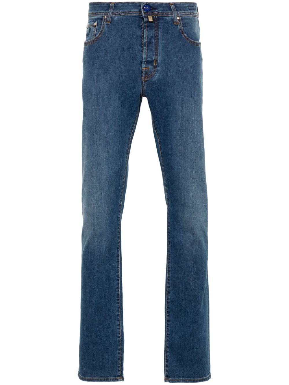 Jacob Cohën logo-patch jeans - Blue von Jacob Cohën