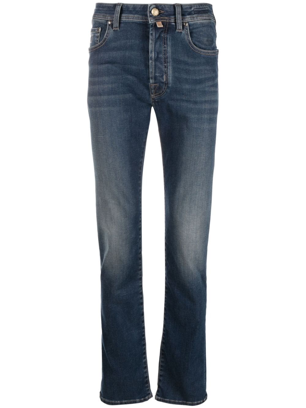 Jacob Cohën logo-patch skinny jeans - Blue