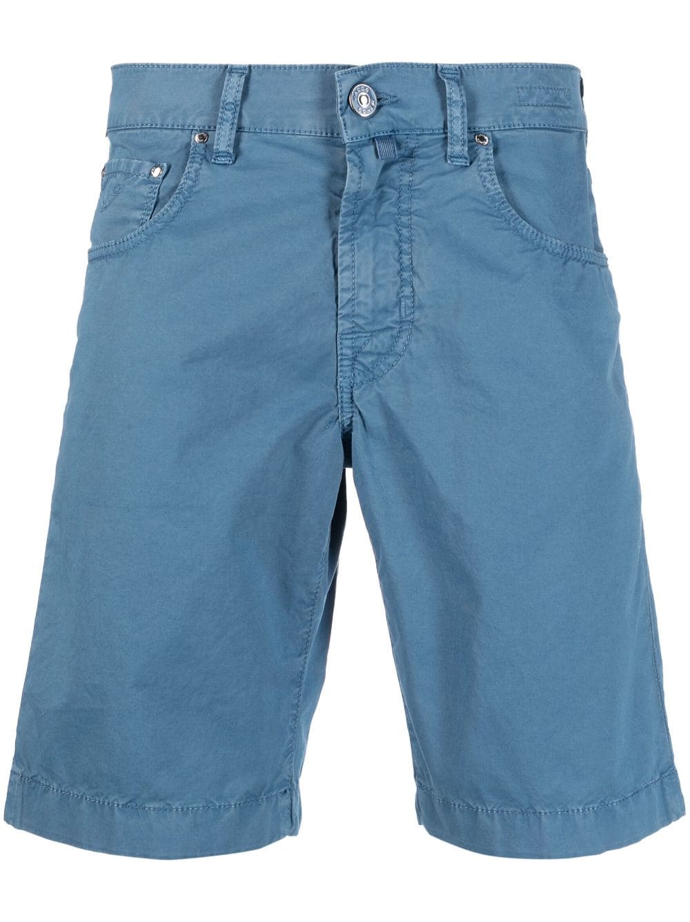 Jacob Cohën logo-patch stretch bermuda shorts - Blue von Jacob Cohën