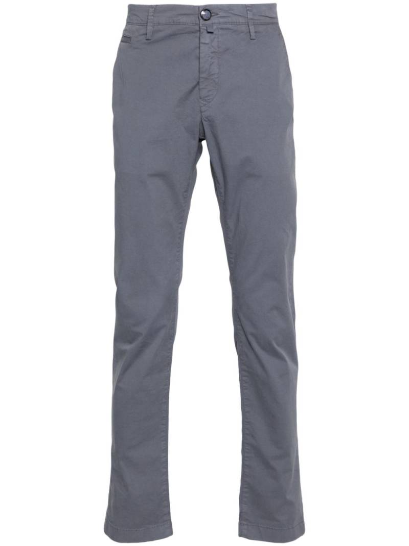 Jacob Cohën logo-patch trousers - Grey von Jacob Cohën