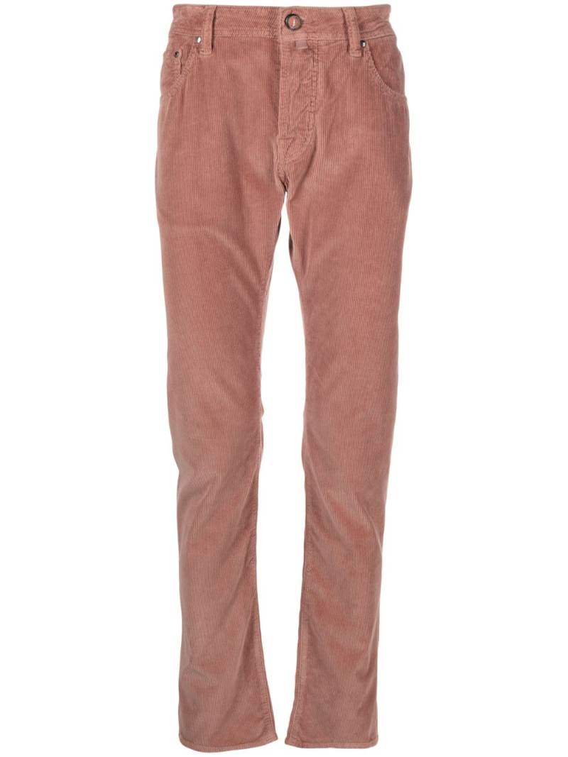 Jacob Cohën low-rise slim-cut corduroy trousers - Pink von Jacob Cohën