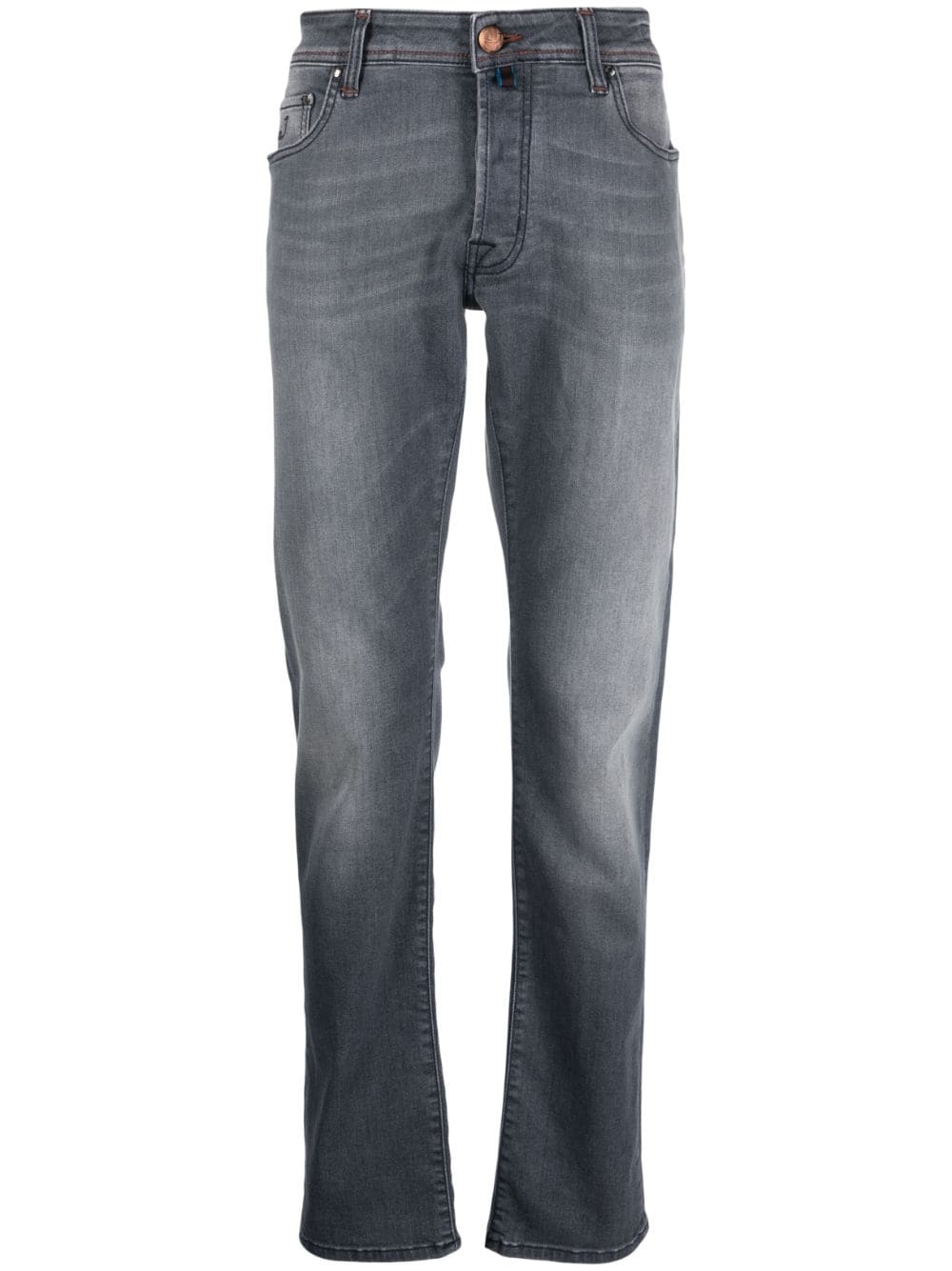 Jacob Cohën low-rise straight-leg jeans - Grey von Jacob Cohën
