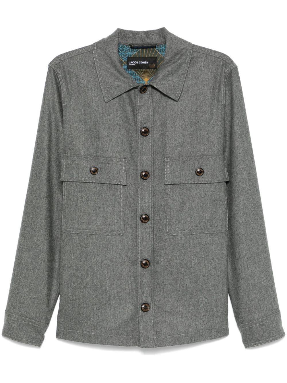 Jacob Cohën mélange jacket - Grey von Jacob Cohën