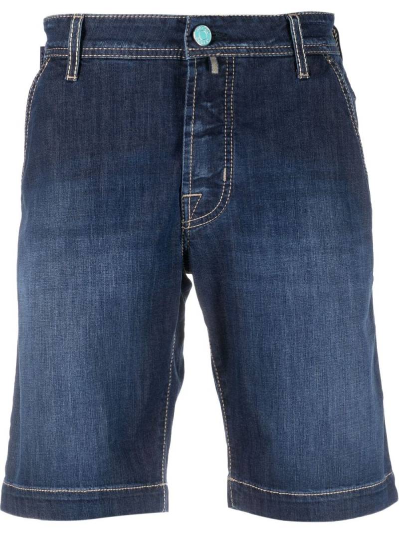 Jacob Cohën mid-rise denim shorts - Blue von Jacob Cohën