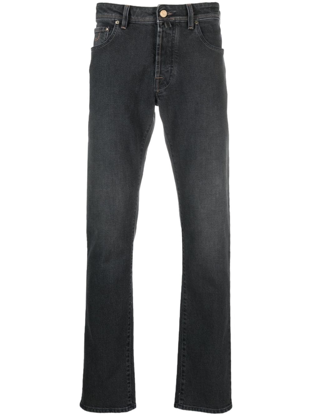 Jacob Cohën mid-rise straight-leg jeans - Black von Jacob Cohën