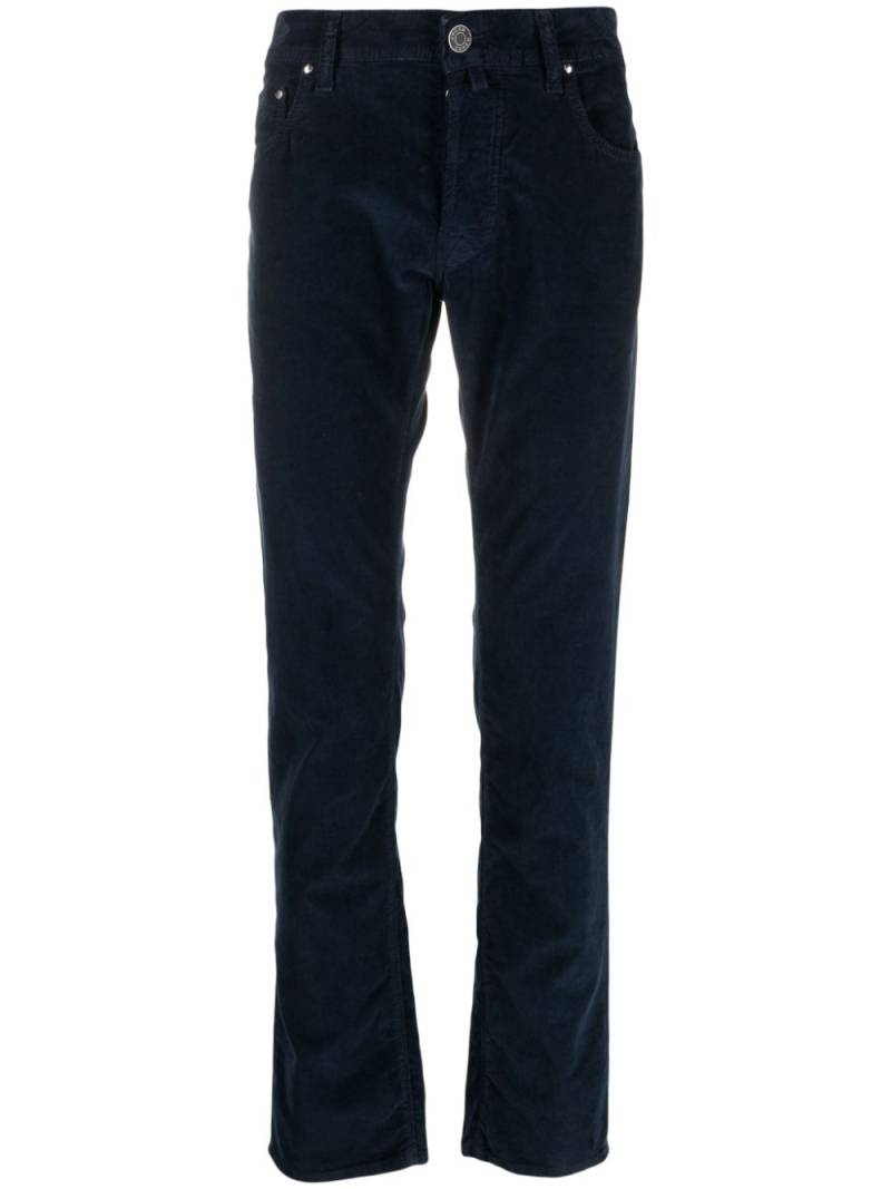 Jacob Cohën mid-rise straight-leg trousers - Blue von Jacob Cohën