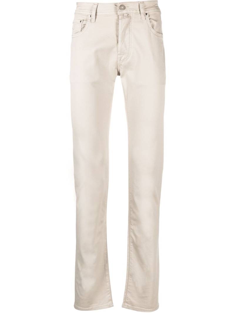 Jacob Cohën regular-fit straight-leg trousers - Neutrals von Jacob Cohën