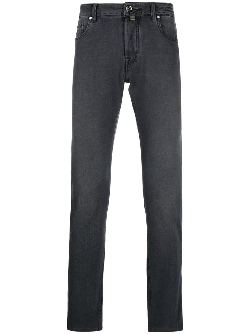 Jacob Cohën scarf-detail straight-leg jeans - Grey von Jacob Cohën