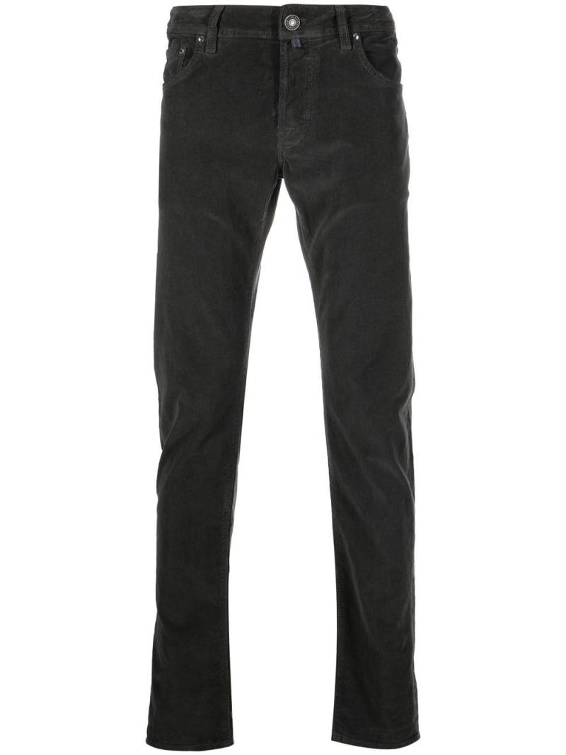 Jacob Cohën stonewash mid-rise skinny jeans - Grey von Jacob Cohën