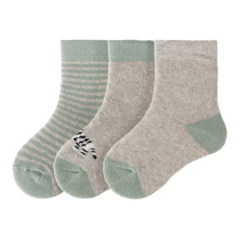 3er-Pack Frotteesocken Zebra von Jacob`s