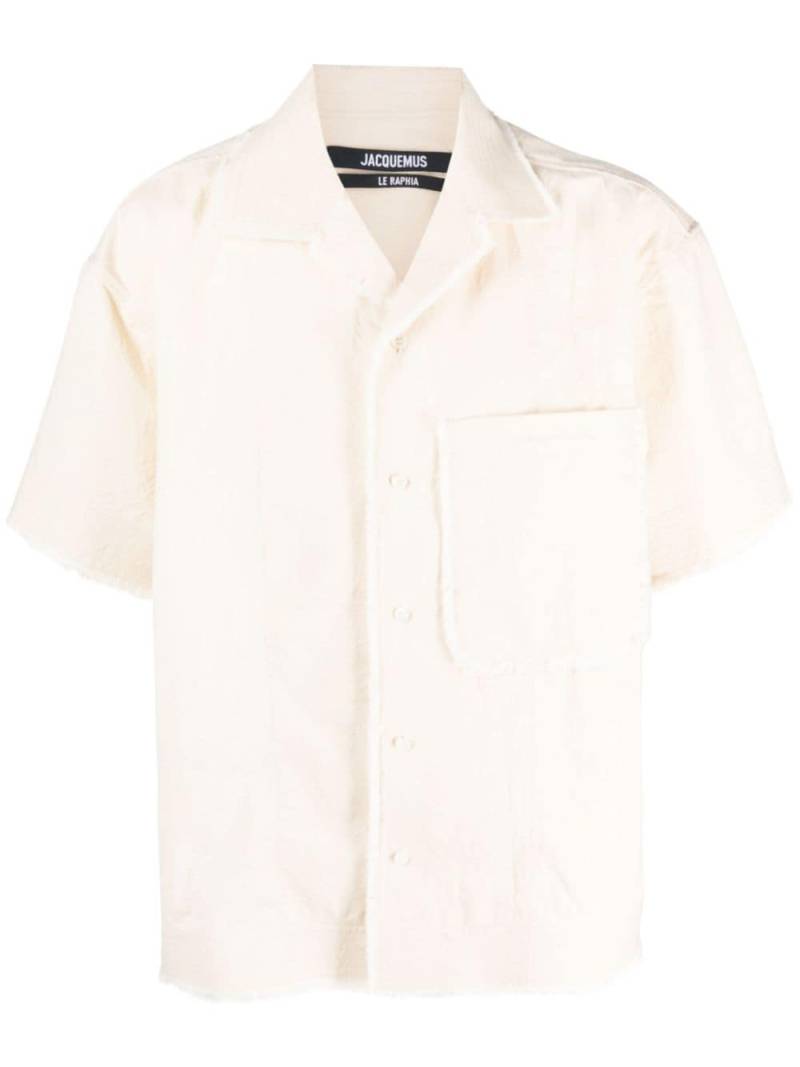 Jacquemus Artichaut frayed-edge shirt - Neutrals von Jacquemus