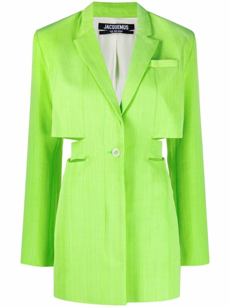 Jacquemus Bari cut-out tailored dress - Green von Jacquemus