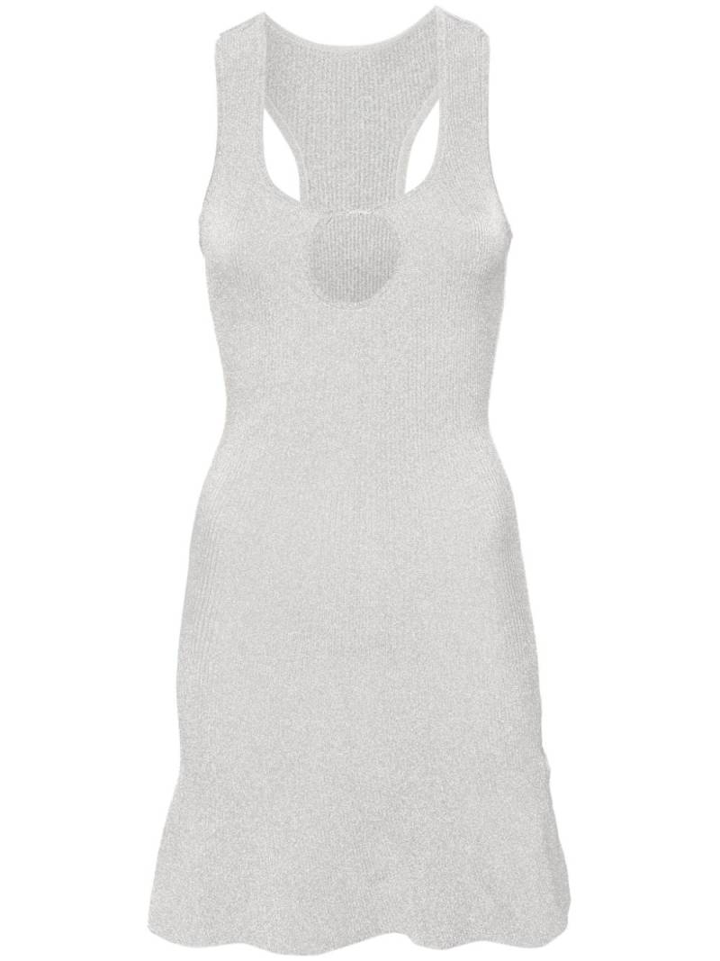 Jacquemus Bril lurex minidress - Silver von Jacquemus