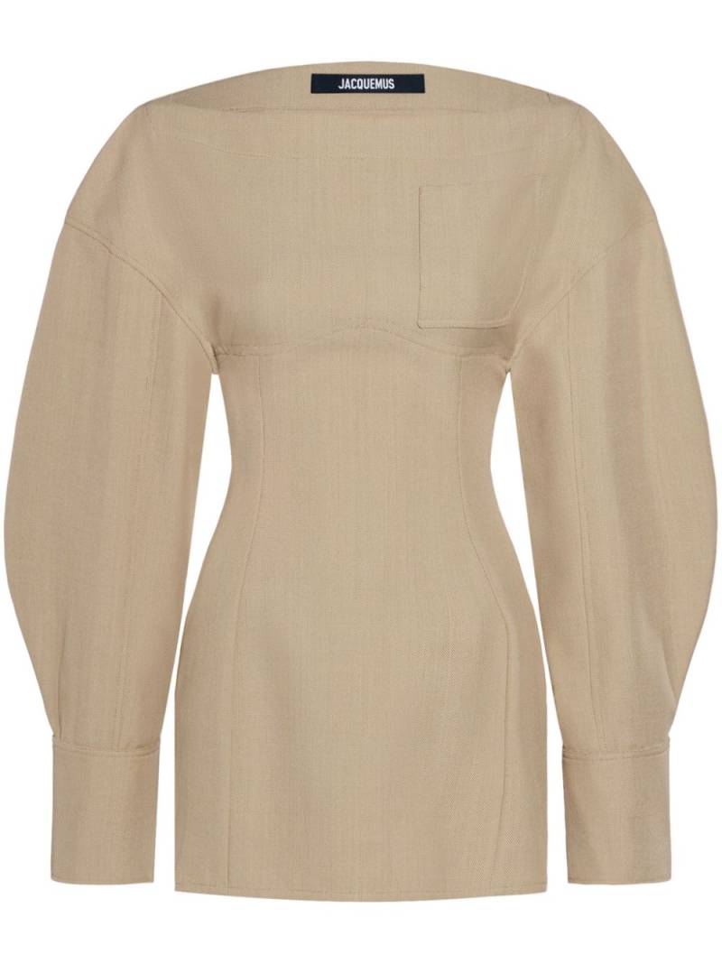 Jacquemus Le robe chemise Casaco dress - Neutrals von Jacquemus