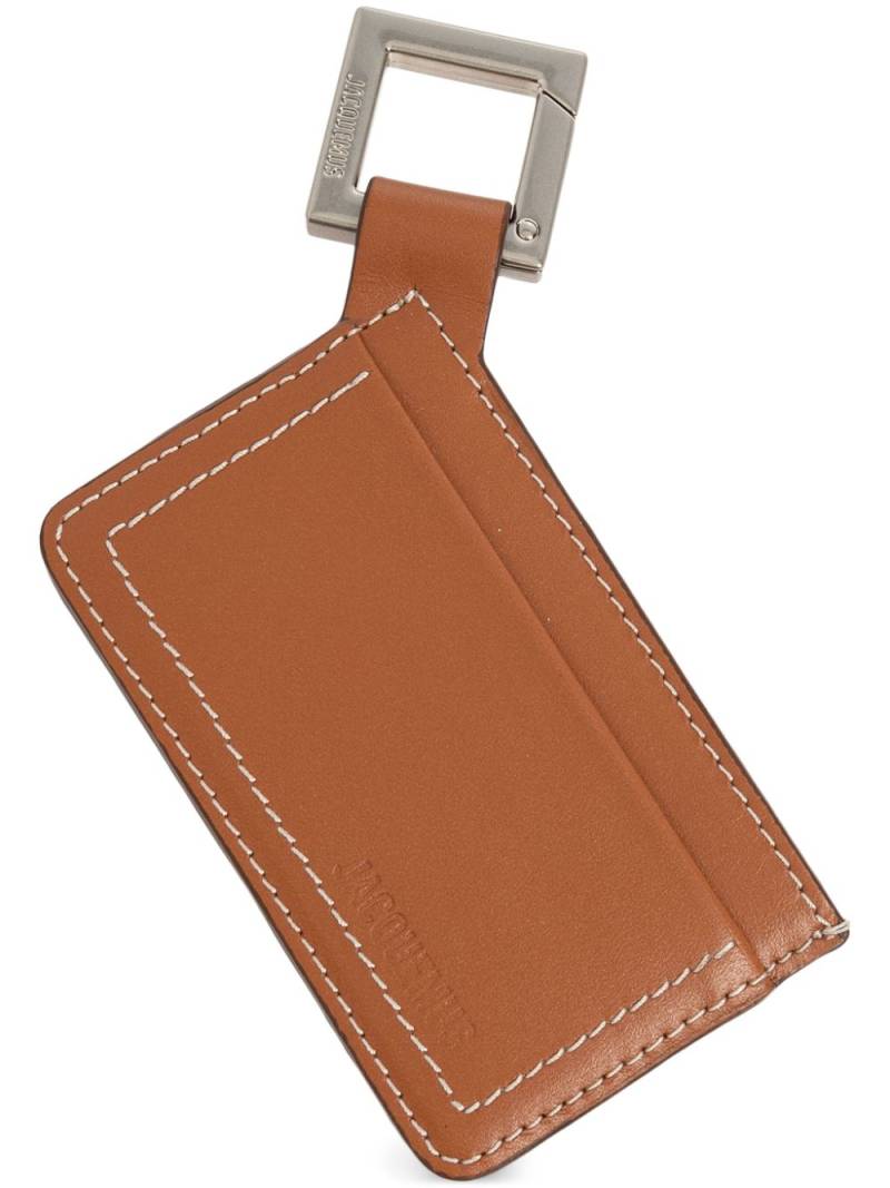 Jacquemus Cuerda leather cardholder - Brown von Jacquemus