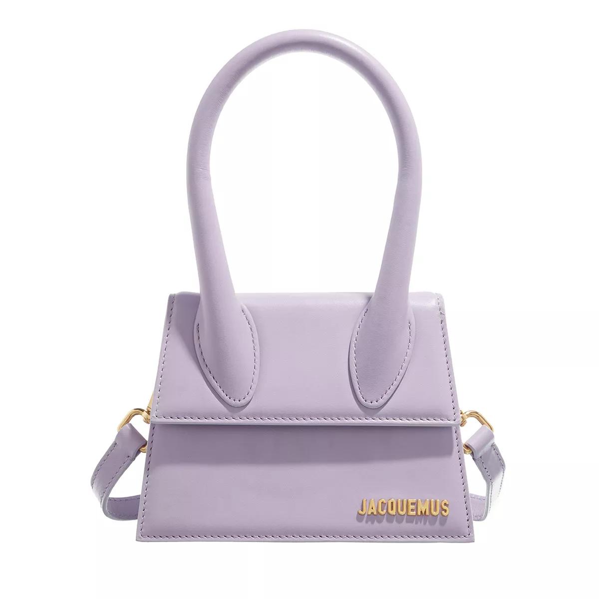 Jacquemus Handtasche - Le Chiquito Moyen Top Handle Bag Leather - Gr. unisize - in Violett - für Damen von Jacquemus