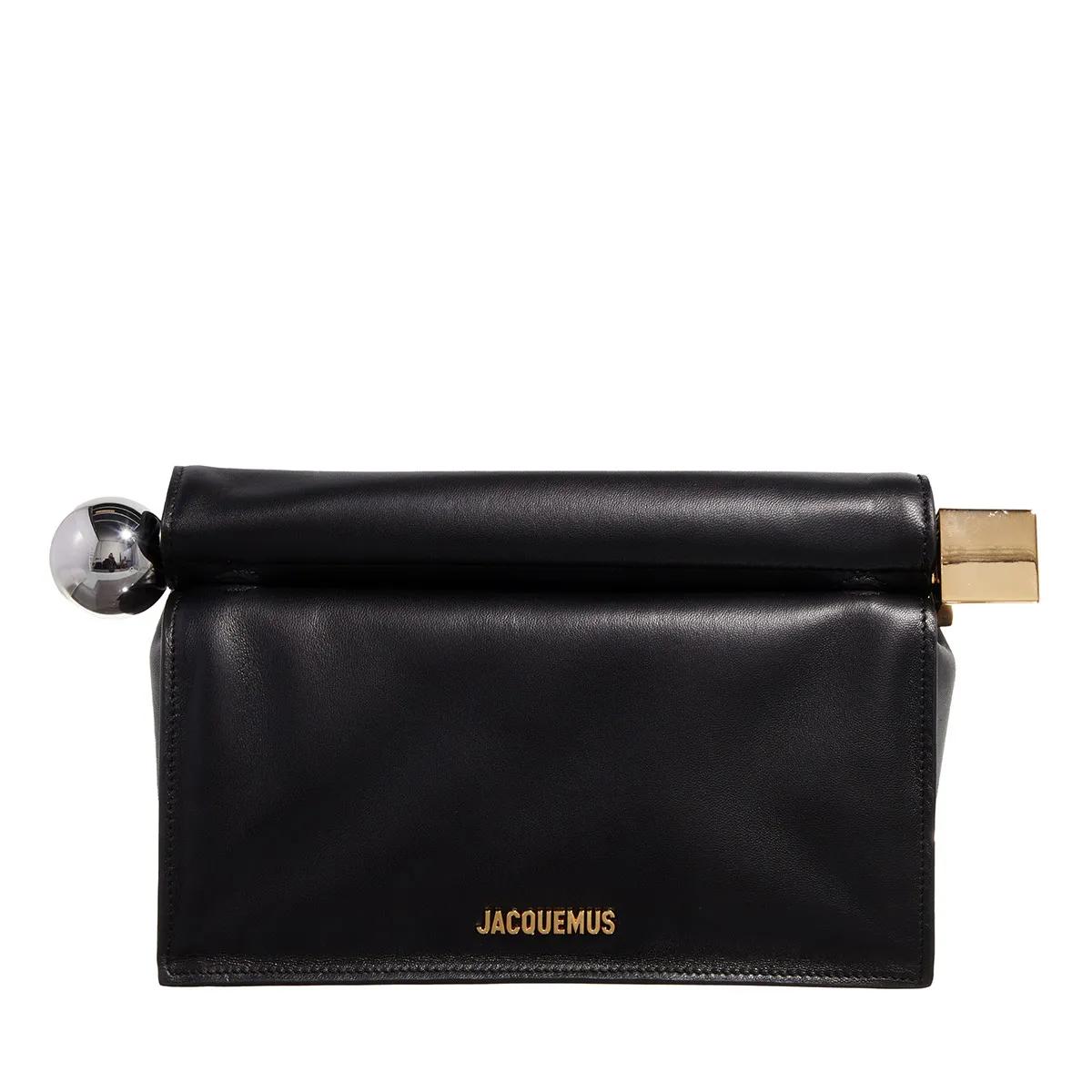 Jacquemus Handtasche - The Pochette Round Carre - Gr. unisize - in Schwarz - für Damen von Jacquemus