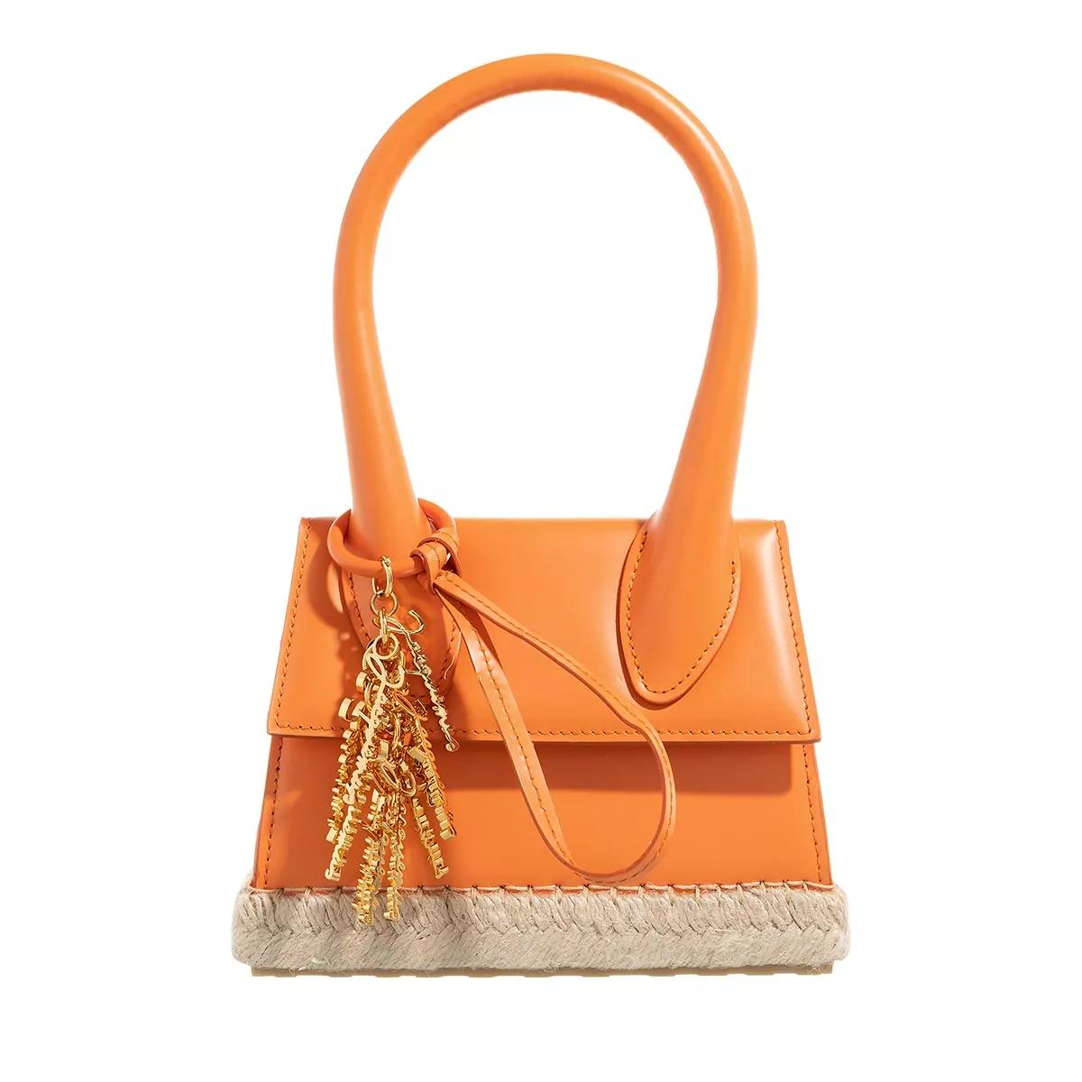 Jacquemus Henkeltasche - Le Chiquito Moyen Cordao - Gr. unisize - in Orange - für Damen von Jacquemus