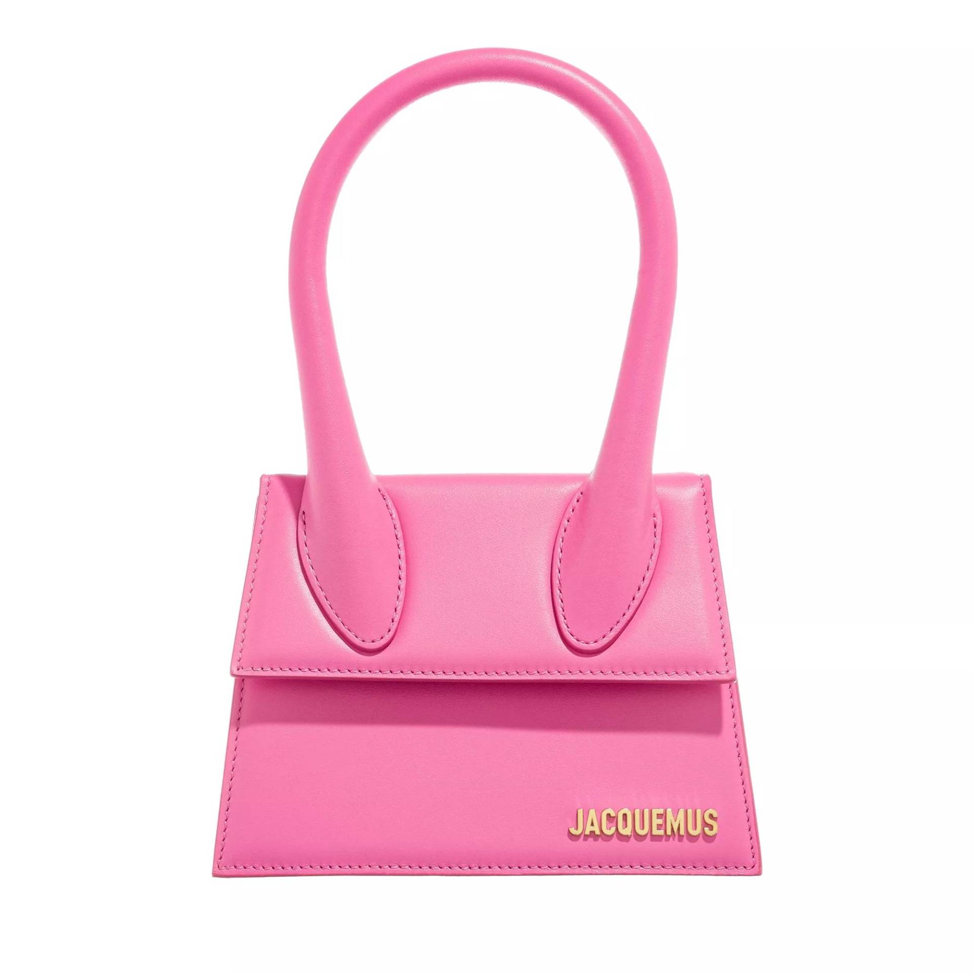 Jacquemus Handtasche - Le Chiquito Moyen Top Handle Bag Leather - Gr. unisize - in Rosa - für Damen von Jacquemus