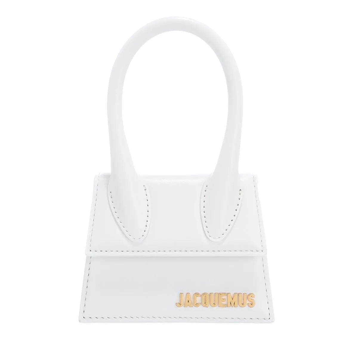 Jacquemus Henkeltasche - Le Chiquito Top Handle Bag Leather - Gr. unisize - in Weiß - für Damen von Jacquemus