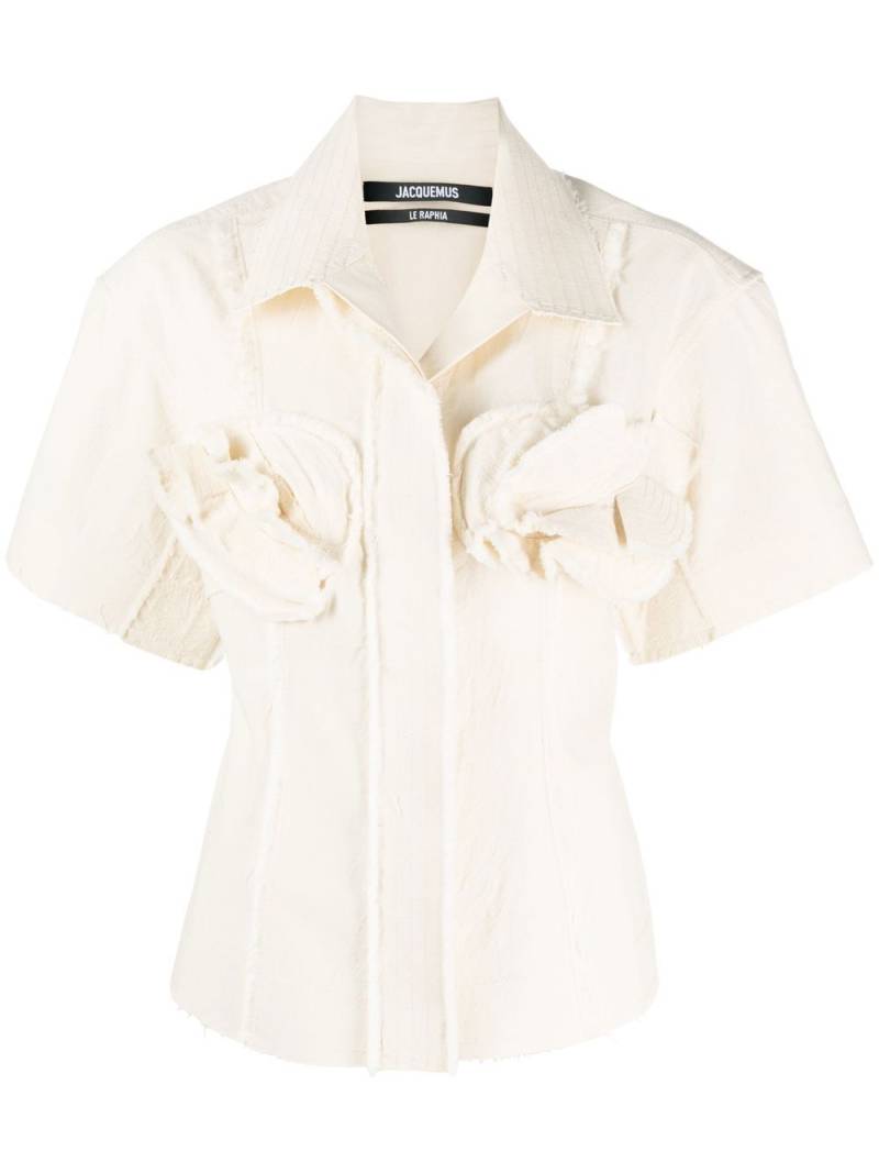 Jacquemus La Artichaut short-sleeve shirt - Neutrals von Jacquemus