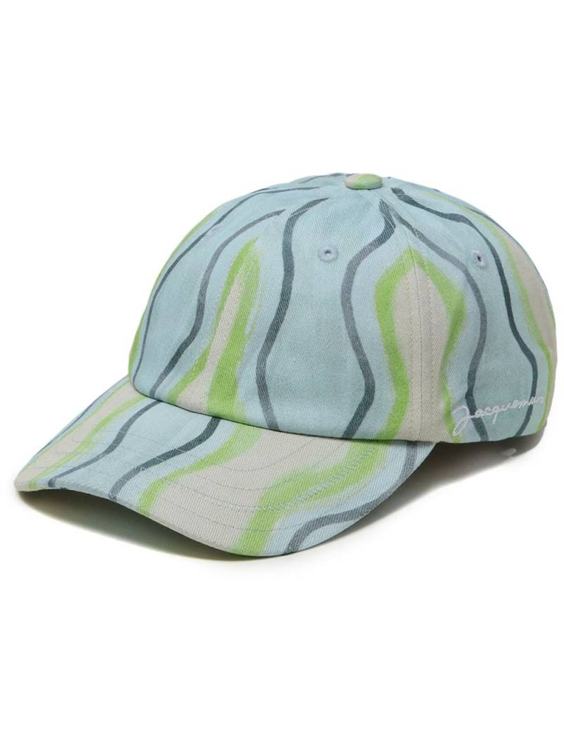 Jacquemus La Casquette Jacquemus printed cap - Grey von Jacquemus